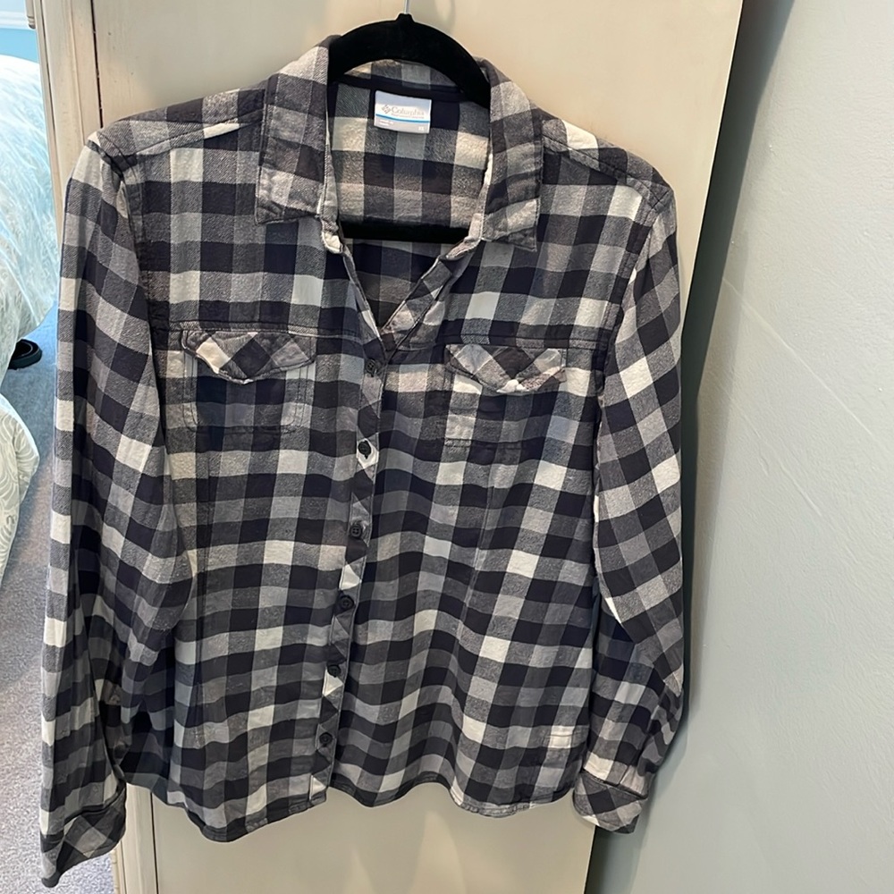 Columbia ladies style flannel shirt.